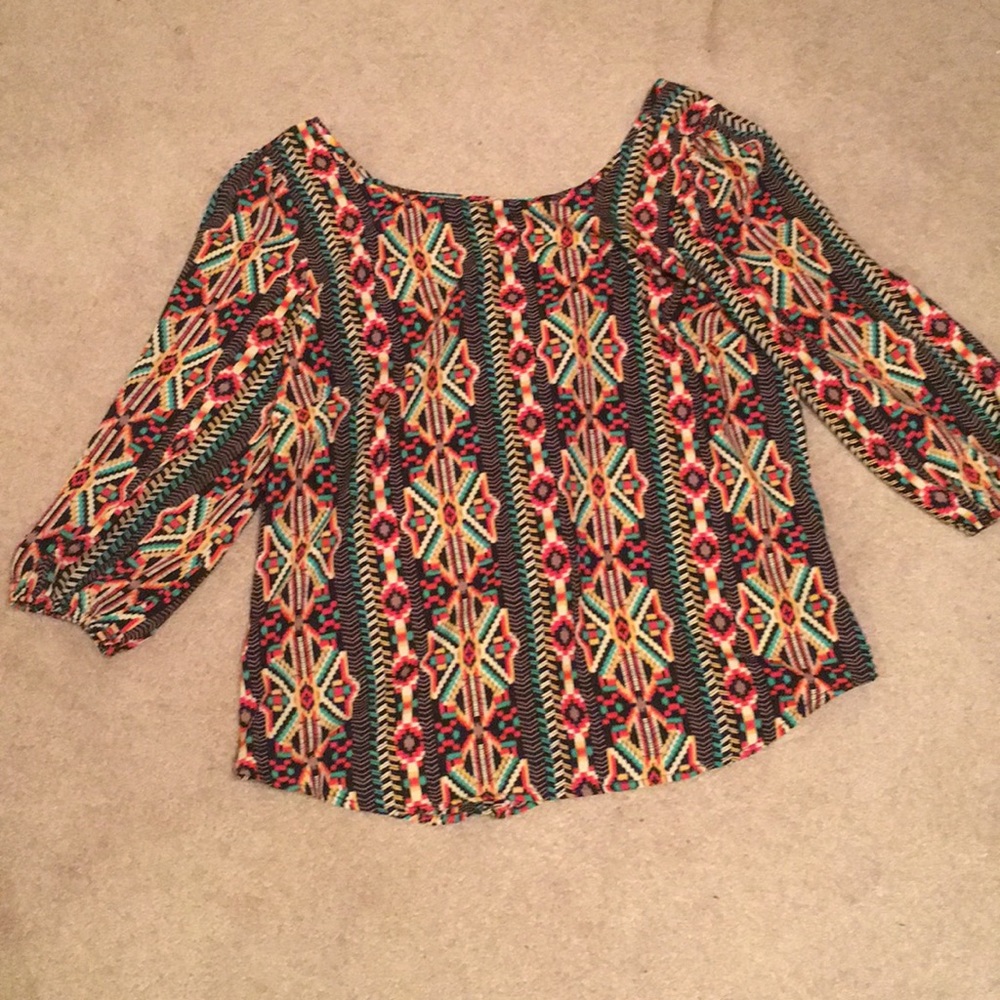 Aztec print shirt